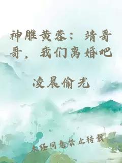 神雕黄蓉：靖哥哥，我们离婚吧