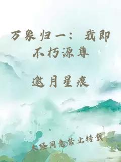 万象归一：我即不朽源尊