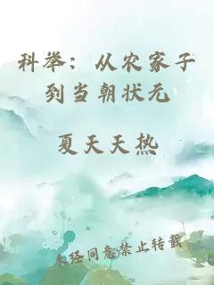 科举：从农家子到当朝状元