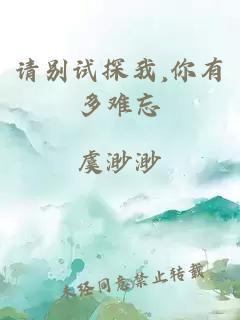请别试探我,你有多难忘